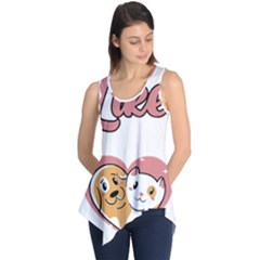 Veterinary Medicine T- Shirt You Know What I Like About People Their Pets Funny Vet Med T- Shirt Sleeveless Tunic by ZUXUMI