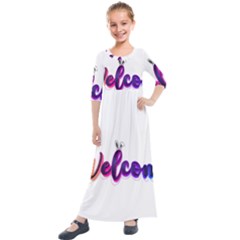 Arts Kids  Quarter Sleeve Maxi Dress by Internationalstore