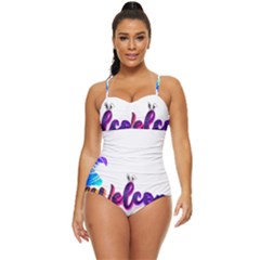 Arts Retro Full Coverage Swimsuit by Internationalstore