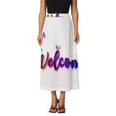Arts Classic Midi Chiffon Skirt by Internationalstore