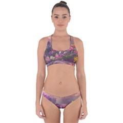 Floral Blossoms  Cross Back Hipster Bikini Set by Internationalstore