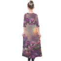 Floral Blossoms  Kids  Quarter Sleeve Maxi Dress View2