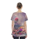 Floral Blossoms  Skirt Hem Sports Top View2