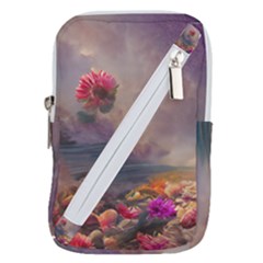 Floral Blossoms  Belt Pouch Bag (large) by Internationalstore