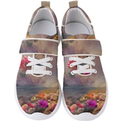 Floral Blossoms  Men s Velcro Strap Shoes by Internationalstore