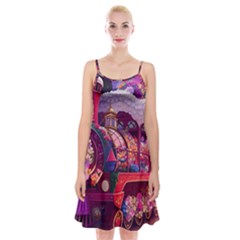 Fantasy  Spaghetti Strap Velvet Dress by Internationalstore
