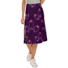Petal Dot Seamless Pattern Midi Panel Skirt by Pakjumat