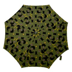 Cat Cartoon Cats Animal Pattern Hook Handle Umbrellas (small) by Pakjumat