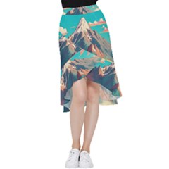 Mountain Mount Fuji Frill Hi Low Chiffon Skirt by Pakjumat