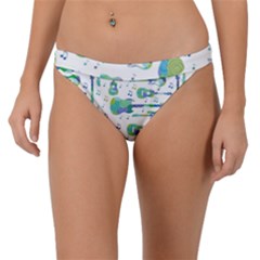 Guitars Music Notes Seamless Pattern Band Bikini Bottoms by Pakjumat