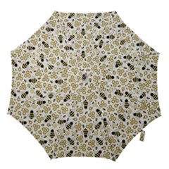 Bee Honeycomb Honeybee Insect Hook Handle Umbrellas (medium) by Pakjumat