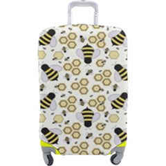 Bee Honeycomb Honeybee Insect Luggage Cover (large) by Pakjumat