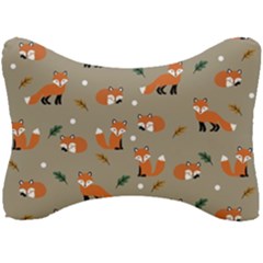 Fox Pattern Texture Seat Head Rest Cushion by Pakjumat