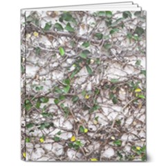 Climbing Plant At Outdoor Wall 8  X 10  Hardcover Notebook by dflcprintsclothing