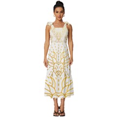 Wildlife T- Shirt Wildlife Warrior 2 T- Shirt Tie-strap Tiered Midi Chiffon Dress by ZUXUMI