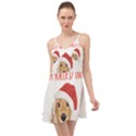 English Cocker Spaniel T- Shirt English Cocker Spaniel Mulled Wine Christmas T- Shirt Summer Time Chiffon Dress View1