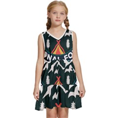 Bridger Teton National Forest T- Shirt Bridger Teton National Forest T- Shirt Kids  Sleeveless Tiered Mini Dress by JamesGoode