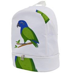 Pionus T-shirtwhite Look Calm Pionus 01 T-shirt Zip Bottom Backpack by EnriqueJohnson