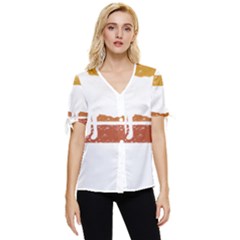Bushcraft T- Shirt Bushcraft Wilderness Living T- Shirt Bow Sleeve Button Up Top by JamesGoode