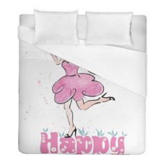 Happy Girl Duvet Cover (full/ Double Size) by SychEva