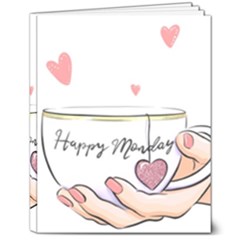 Happy Monday 8  X 10  Hardcover Notebook by SychEva