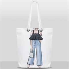 Let’s Go Full Print Rope Handle Tote (small) by SychEva