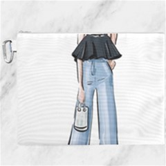 Let’s Go Canvas Cosmetic Bag (xxxl) by SychEva