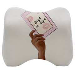 Hand 2 Velour Head Support Cushion by SychEva