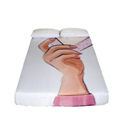 Hand 1 Fitted Sheet (full/ Double Size) by SychEva