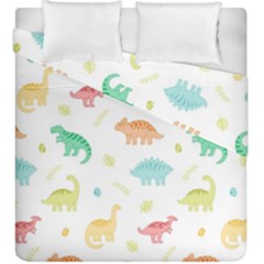 Animals Dinosaurs T-rex Pattern Duvet Cover Double Side (king Size) by Pakjumat
