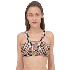 Lantern Chess Halloween Cage Up Bikini Top by Pakjumat