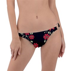 Pattern Flowers Design Nature Ring Detail Bikini Bottoms by Pakjumat