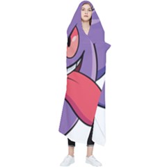 Purple Funny Monster Wearable Blanket by Sarkoni