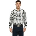 White And Black Tiger Men s Long Sleeve Pocket Shirt  View1