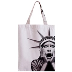 Funny Statue Of Liberty Parody Zipper Classic Tote Bag by Sarkoni