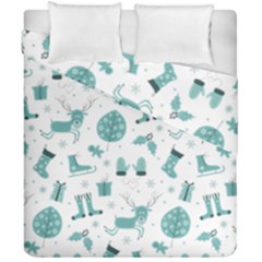 Christmas Seamless Pattern Design Duvet Cover Double Side (california King Size) by Sarkoni