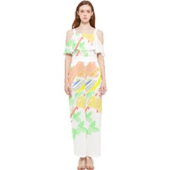 Bird Lover T- Shirtbird T- Shirt (5) Draped Sleeveless Chiffon Jumpsuit by EnriqueJohnson