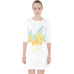 Bird Lover T- Shirtbird T- Shirt (22) Quarter Sleeve Pocket Dress by EnriqueJohnson