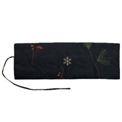 Festive Season Christmas Paper Roll Up Canvas Pencil Holder (m) by uniart180623