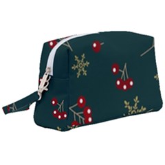 Christmas Festive Season Background Wristlet Pouch Bag (large) by uniart180623