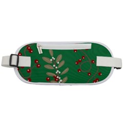 Christmas December Background Rounded Waist Pouch by uniart180623
