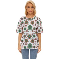 Pattern Abstract Seamless Oversized Basic T-shirt by uniart180623
