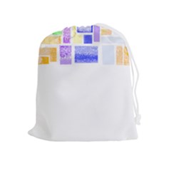 Blocks T- Shirt Blockage Abstract Art 2 T- Shirt Drawstring Pouch (xl) by EnriqueJohnson