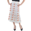 Dog And Cat Pattern T- Shirtdog And Cat Lover Pattern T- Shirt Midi Mermaid Skirt View1
