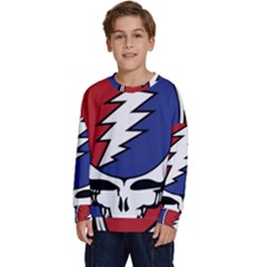 Grateful Dead Kids  Crewneck Sweatshirt by Sarkoni