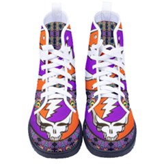 Gratefuldead Grateful Dead Pattern Men s High-top Canvas Sneakers by Sarkoni
