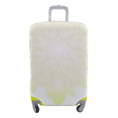 Flower Design T- Shirt Beautiful White And Yellow Artistic Flower T- Shirt Luggage Cover (small) by EnriqueJohnson