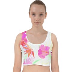 Hawaii T- Shirt Hawaii Flowerbages Pattern T- Shirt Velvet Racer Back Crop Top by EnriqueJohnson