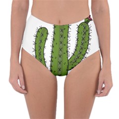 Cactus Desert Plants Rose Reversible High-waist Bikini Bottoms by uniart180623