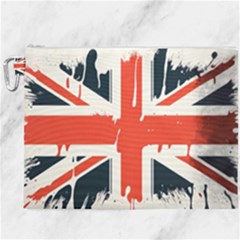Union Jack England Uk United Kingdom London Canvas Cosmetic Bag (xxxl) by uniart180623